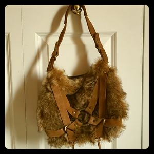 Faux Fur Shoulder Bag